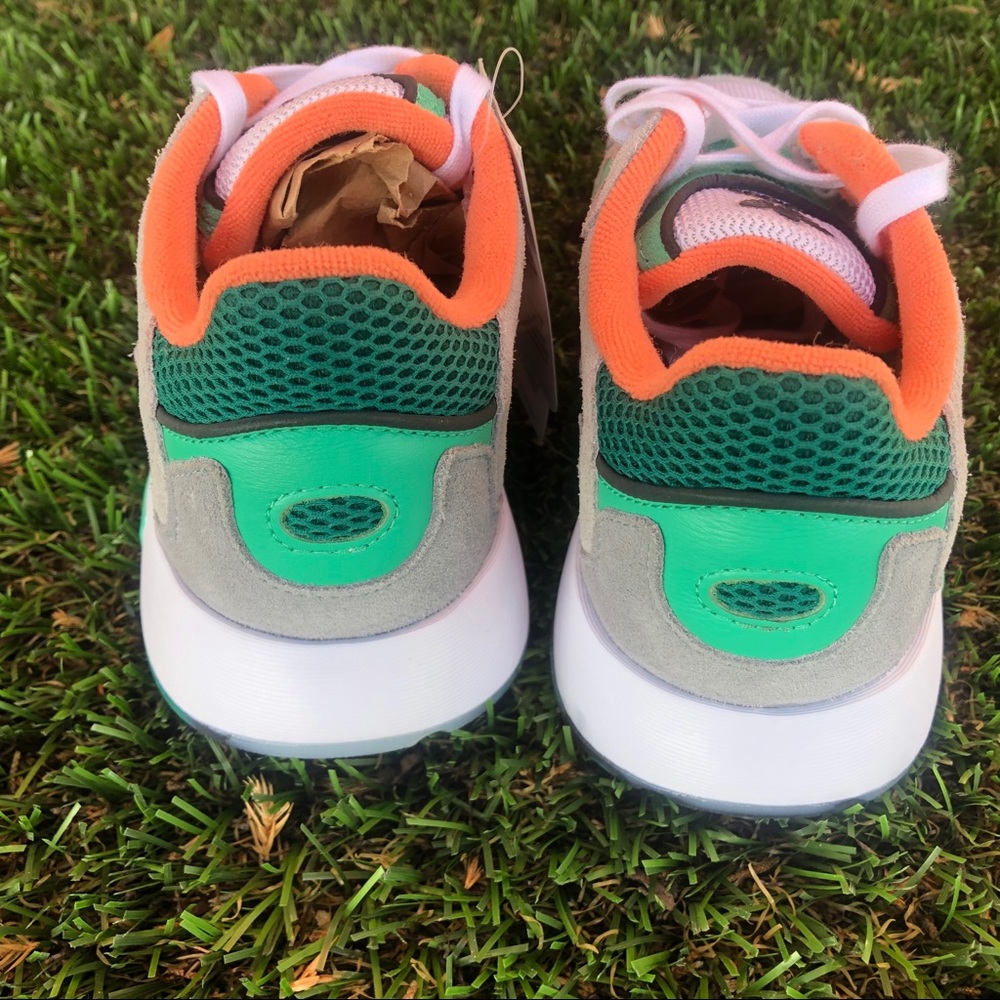 adidas Sunset Blaze/Green/Orange shoes size 2.5 - Picture 6 of 7